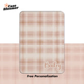 Light Neutral Plaid Kindle Case, Kobo, Free Personalization